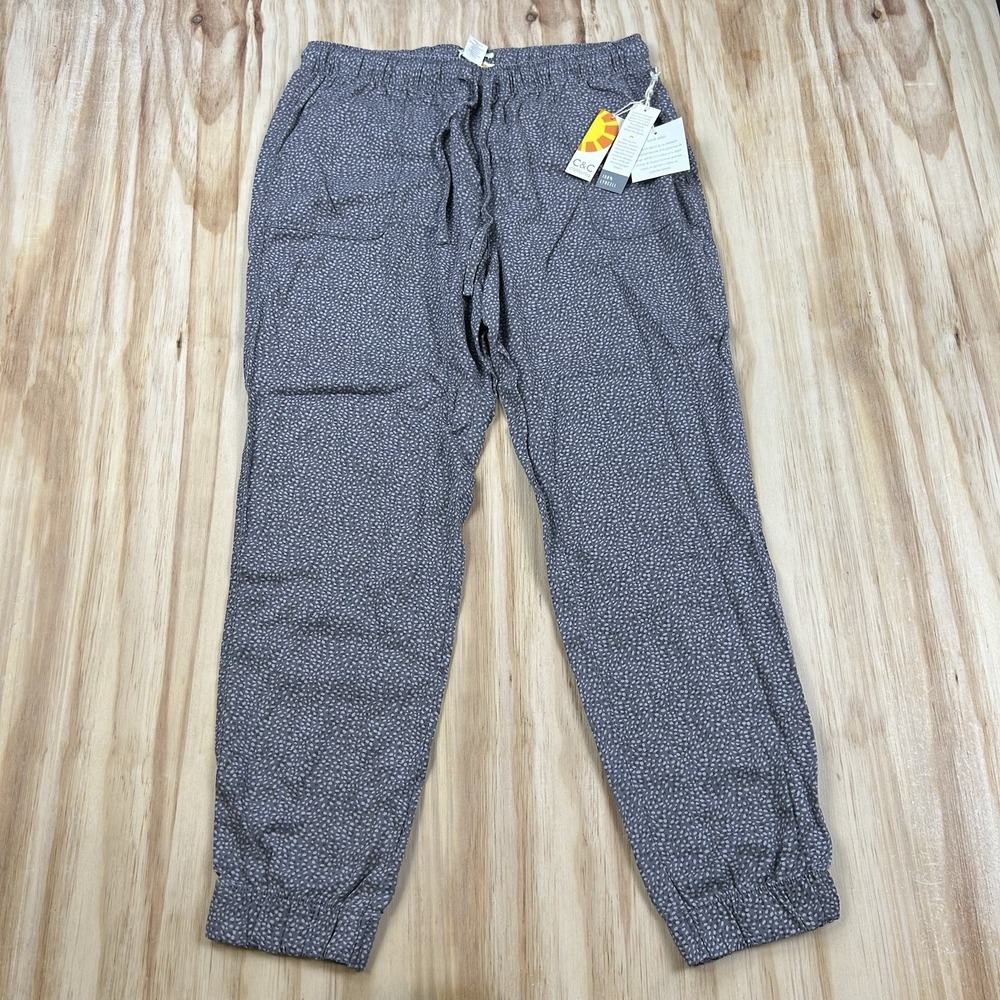 C&C California Women's NEW Vintage Style Lyocell Drawstring Relaxed Pants Large